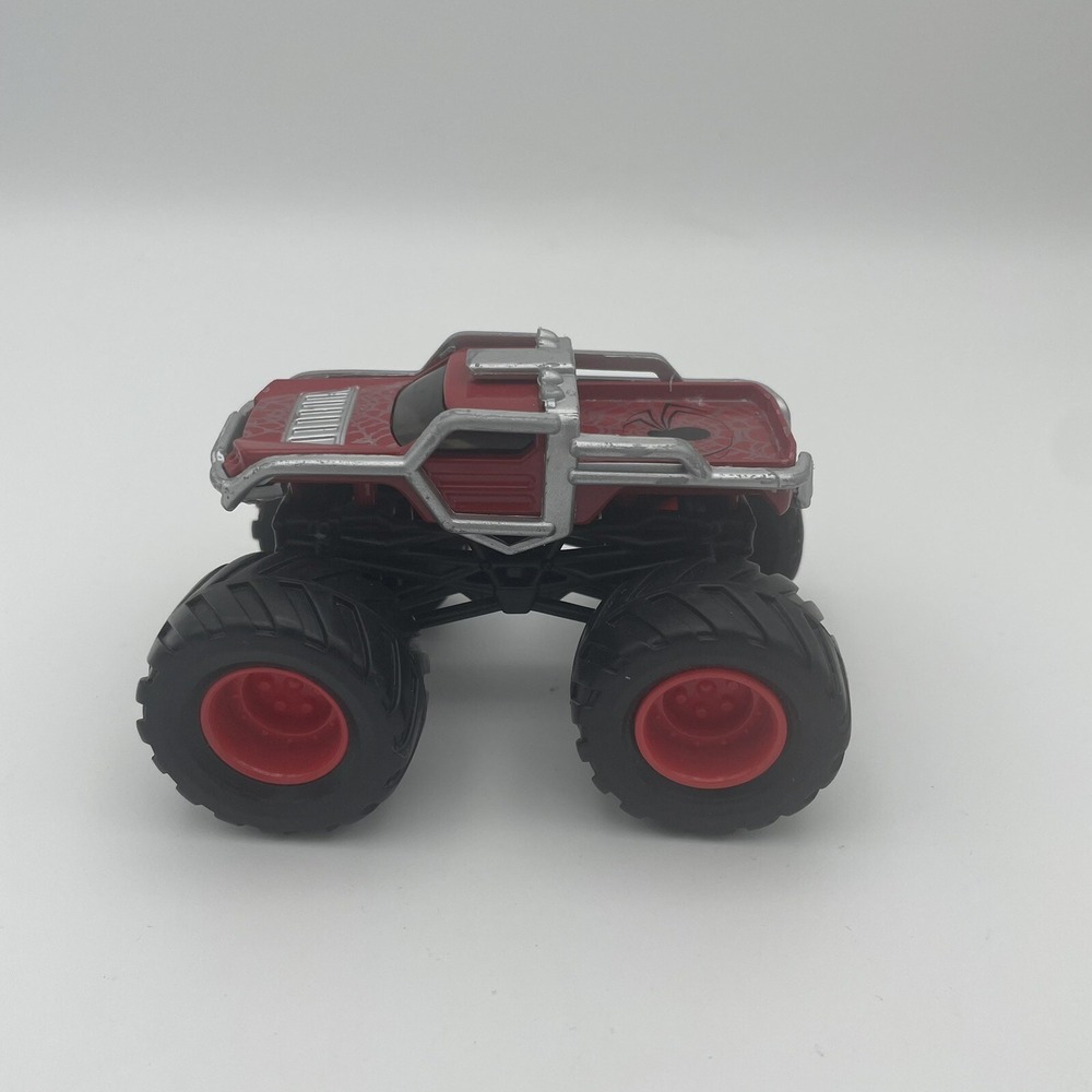 Marvel‎ Monster Truck Spider Man 2007 Red 1:64 Diecast RARE